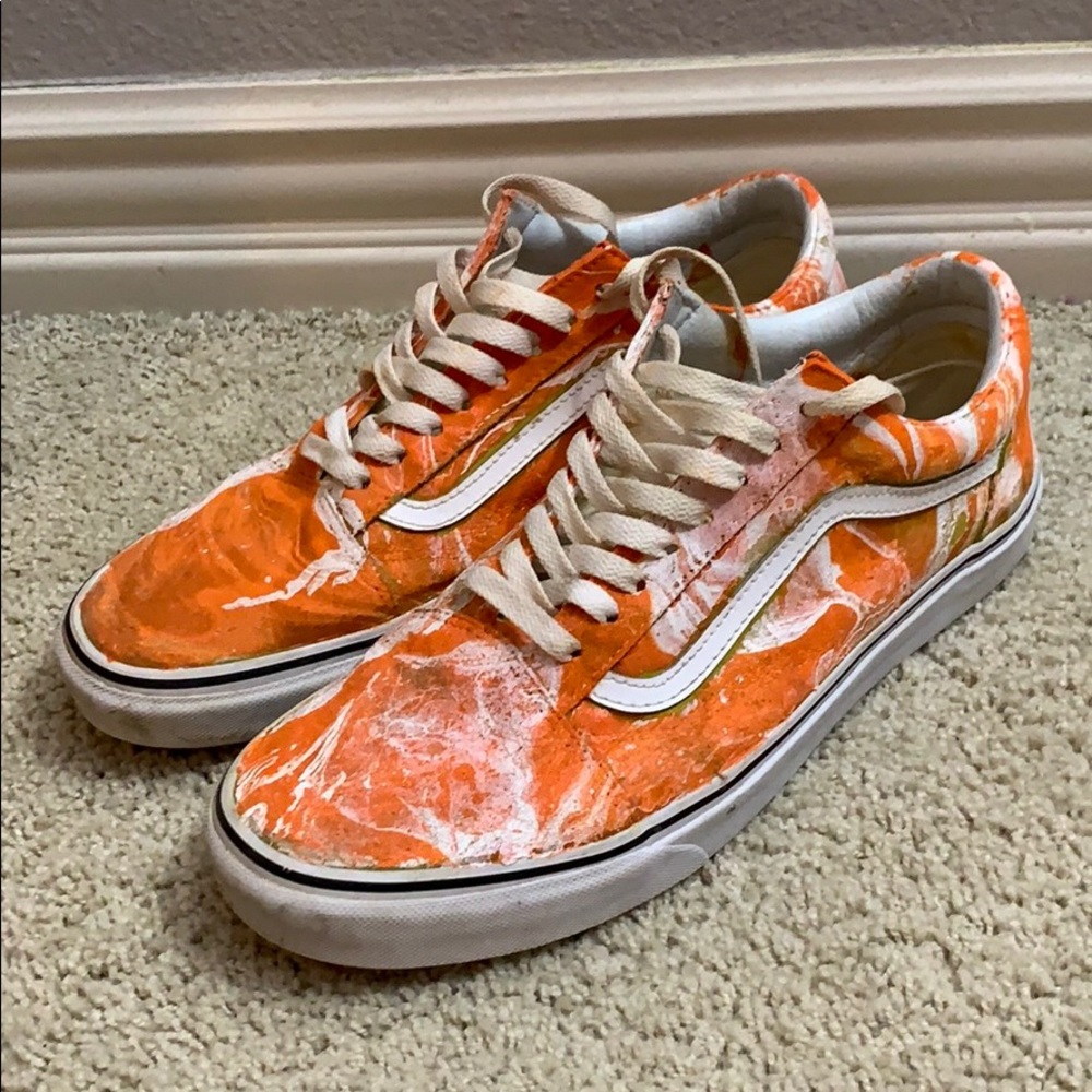 Custom Hydrodipped Vans.